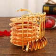 thumbnail image 1 of Juego de VAJILLA perfecl de platos y Cucharas de cocina chapada en oro, 1 of 7