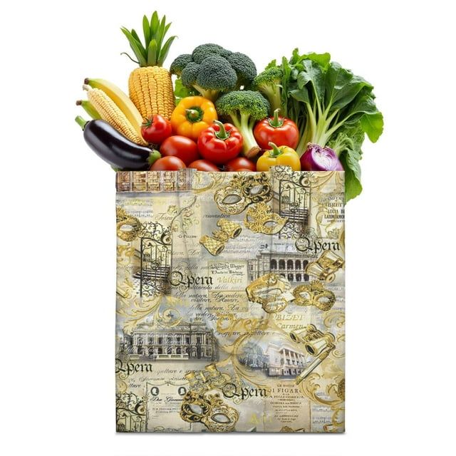 Vacation Holiday Canvas Tote Bag – Fashionable Paris Vintage Style Reusable Tote for Daily Use