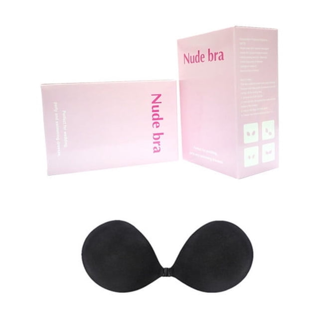 Sujetador push-up invisible fino de verano con pecho grande para mujer, ropa interior sexy sin costuras para la espalda, adhesivo de silicona para el pecho