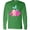 Kelly Green, variant on Inktastic Cute Mermaid, Pink Hair, Green Tail Long Sleeve T-Shirt