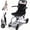 A3, variant on Portable Foldable Wheelchair for Adults, Lightweight Carbon Steel Transport Chair with 280° Handrails Fits Car Trunk