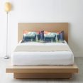 thumbnail image 6 of Yayeee Pillowcase Standard Size Set of 2 Satin Wrinkle Resistant Pillow Case, Floral Mountain, 6 of 7