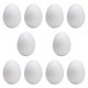 thumbnail image 2 of Huevos de espuma de poliestireno, huevos de Pascua blancos lisos para manualidades, huevos de imitación. 10 piezas 94 x 63 cm, 2 of 9