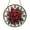 Acrylic 3.5 Inch, variant on Symmetrical Rose Pattern Faux Stained Glass Window Art