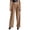 Khaki_002, variant on HJYCHN Women Elevated High Waist Wide-Leg Trousers Straight Leg Pants with Functional Pockets Comfortable Business Casual Pants Khaki M