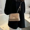 thumbnail image 5 of Women Shoulder Bag Fashion Clutch Handbag Quilted Designer Crossbody Bag with Chain Strap, 5 of 6