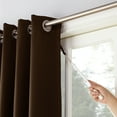 thumbnail image 4 of Sun Zero Conrad Extra-Wide Blackout Sliding Patio Door Curtain Panel, Chocolate, 100x84, 4 of 6