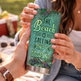thumbnail image 6 of 20oz Stainless Steel Insulated Tumbler - The Beach Is Calling And I Must Go - Leak-Proof Ocean Coral Beach Travel Cup, Coastal Summer Drinkware for Beach Lovers, 6 of 6