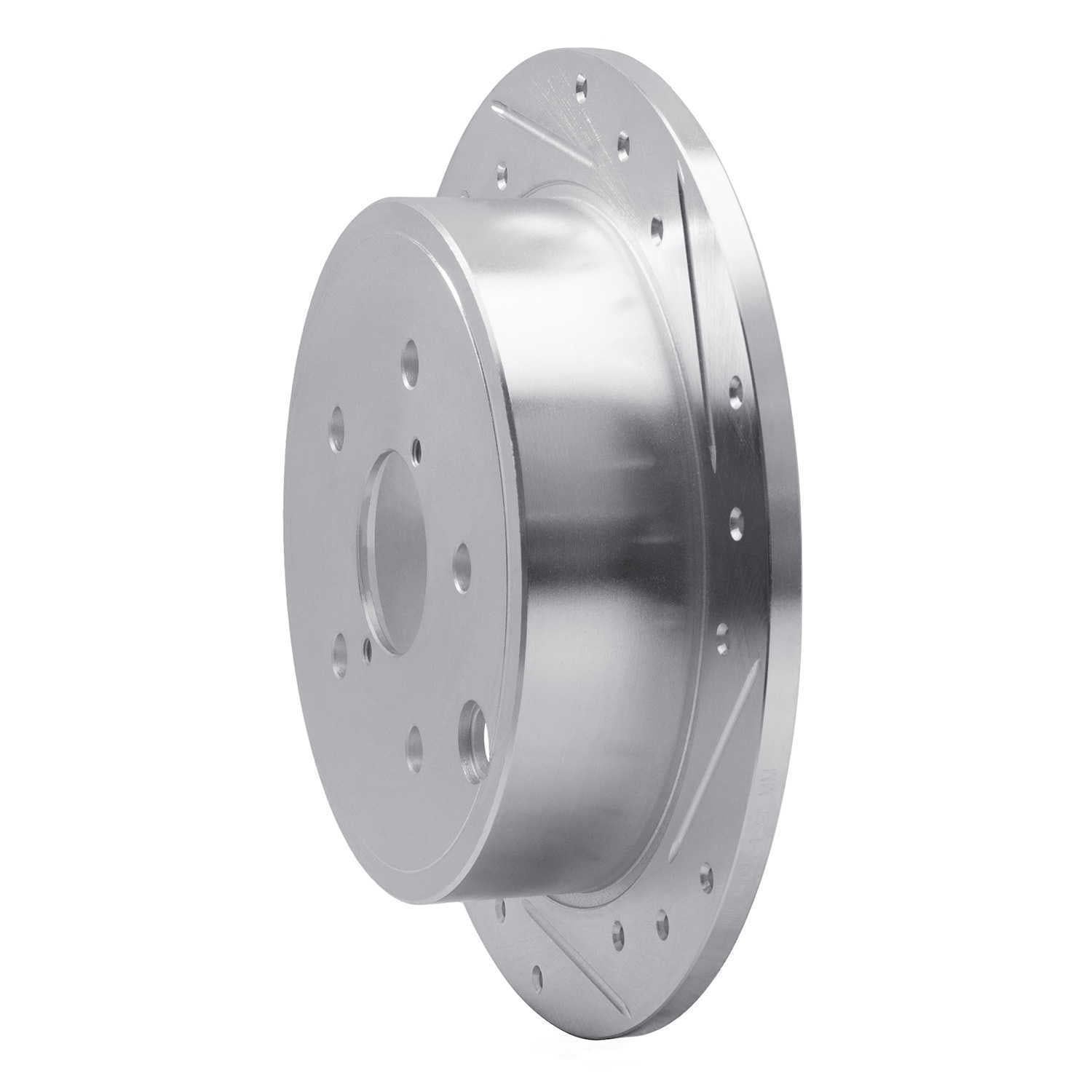 Dynamic Friction Company 631-13024R DFC Brake Rotor - Drilled And Slotted - Silver