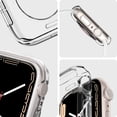 thumbnail image 3 of Etui Étanche Compatible avec Protecteur d'Écran en Verre Trempé, pour iWatch S8 Protection Bumper Case, 3 of 5