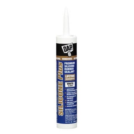 Dap 08780 Silicone Plus Premium Window & Door Sealant, White, 10.1 Oz