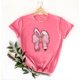 thumbnail image 4 of Mujeres Manga Corta de Verano Tops Pascua Impresa Cuello Redondo, Blusa de Moda Casual para la Primavera, 4 of 4