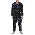 thumbnail image 4 of Kll Physical Formulas Sleepwear Mens Flannel Pajamas,Long Cotton Pj Set, 4 of 9