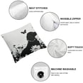 thumbnail image 4 of Acheng Throw Pillow Cover Bernese Mountain Dog Floral, Square Cushion Covers for Home Farmhouse Decorative Floral Butterfly,2 Pcs White, 4 of 6