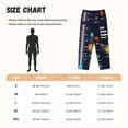 thumbnail image 4 of Lsque Solar System Print Women's Pajama Pants, Lounge Pant - Comfortable Home Wear,Elastic Waistband, Stylish Design-Large, 4 of 9