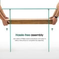 thumbnail image 3 of Ivinta Narrow Glass Console Table with Storage Modern Sofa Table Entryway Table Glass Writing Desk Small Computer Desk TV Table Buffet Table Modern Accent Table for Small Space Living Room Hallway, 3 of 9
