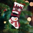 thumbnail image 4 of Xihbxyly Ofertas Por Tiempo Limitado Hoy Media Navideñas Tejidas con Diseños de Papá Noel y Muñeco de Nieve Bolsas de Regalo Rojas Ideales para Colgar En Árbol de Navidad, 4 of 7