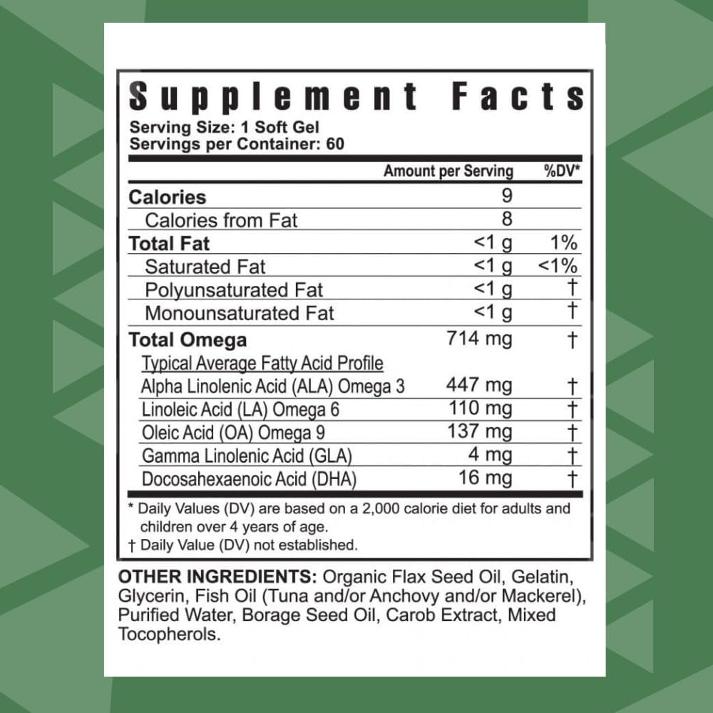 Youngevity Ultimate EFA Omega Fatty Acid Blend (60 Soft Gels) - Supports Heart & Joint Health