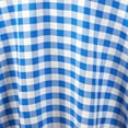 thumbnail image 2 of BalsaCircle 108" Gingham Checkered Polyester Tablecloth Blue and White, 2 of 6