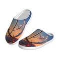 thumbnail image 2 of Wukai Sunset Rose Elegance Print Women's Indoor Bedroom Slipper Slip On Shoes, Unisex House Shoes with Anti-Skid Sole for Men, Gift for Women Men-37/38, 2 of 7