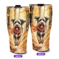 thumbnail image 2 of Welcome Fall Wirehaired Pointing Griffon Strolling Through the Autumn Maple Forest 30oz Stainless Steel Tumbler Insulated Cup with Lid Dog Lover - 12012, 2 of 5