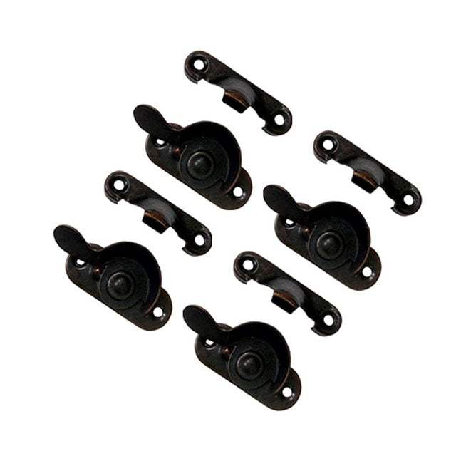QCAA Steel Window Sash Lock, CTC 2", Oil Rubbed Bronze, Made in Taiwan