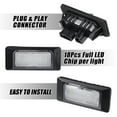 thumbnail image 6 of Unique Bargains 1pair Car LED Error Free License Plate Light White Light for Volkswagen Polo 2010 - 2013, 6 of 6