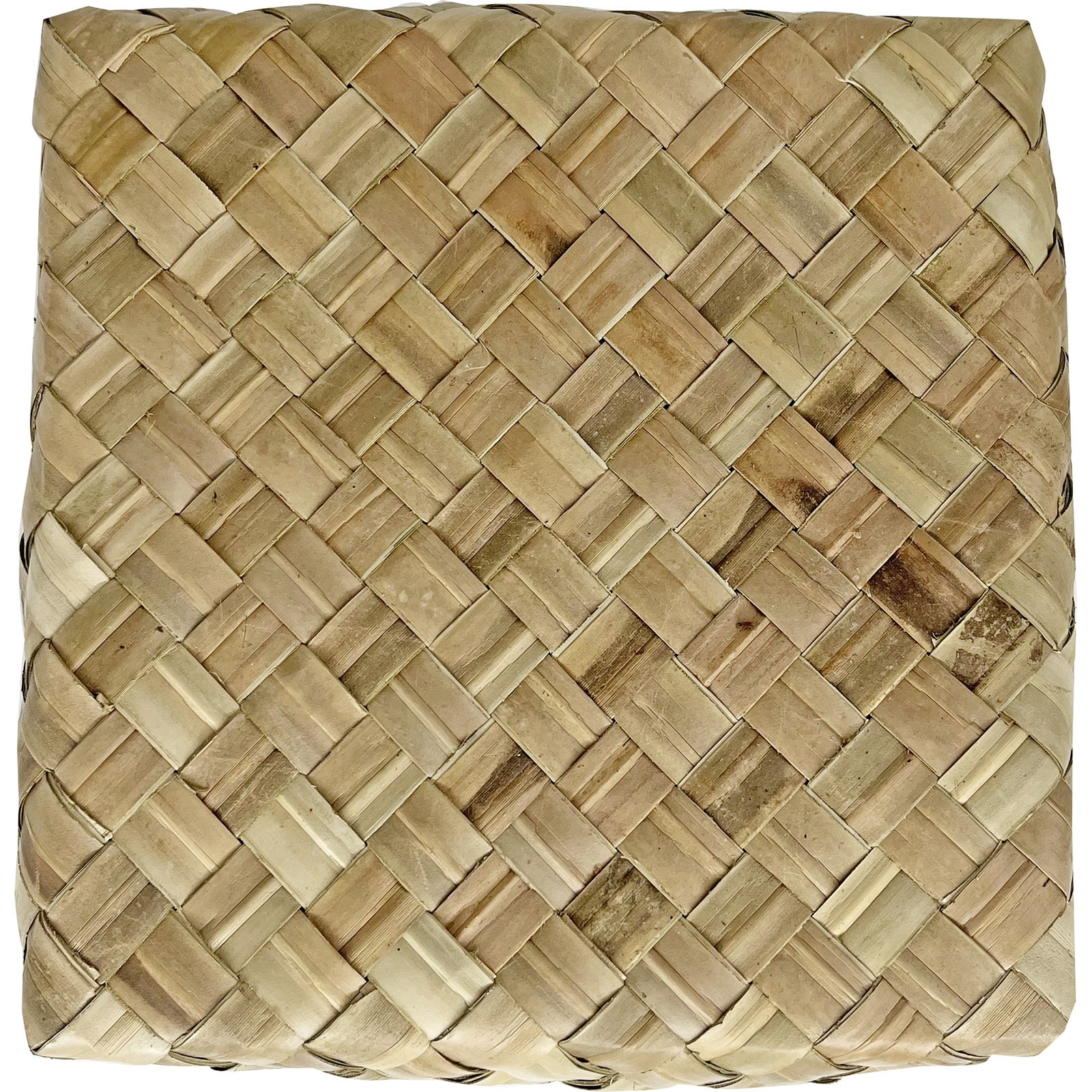 South Seas Native Treasures 4" x 10" x 10" Basket Lauhala, 1 Each