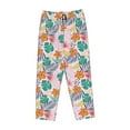 thumbnail image 4 of Naloa Tropical Plants Print Women’s Ultra-Soft Comfy Pajama Lounge Pants with Pockets & Drawstring, 4 of 8