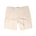 thumbnail image 4 of pstuiky Pantalones cortos deportivos, Pantalones cortos casuales de lino para hombre, con múltiples bolsillos, rectos, de color liso, cómodos y transpirables., 4 of 5