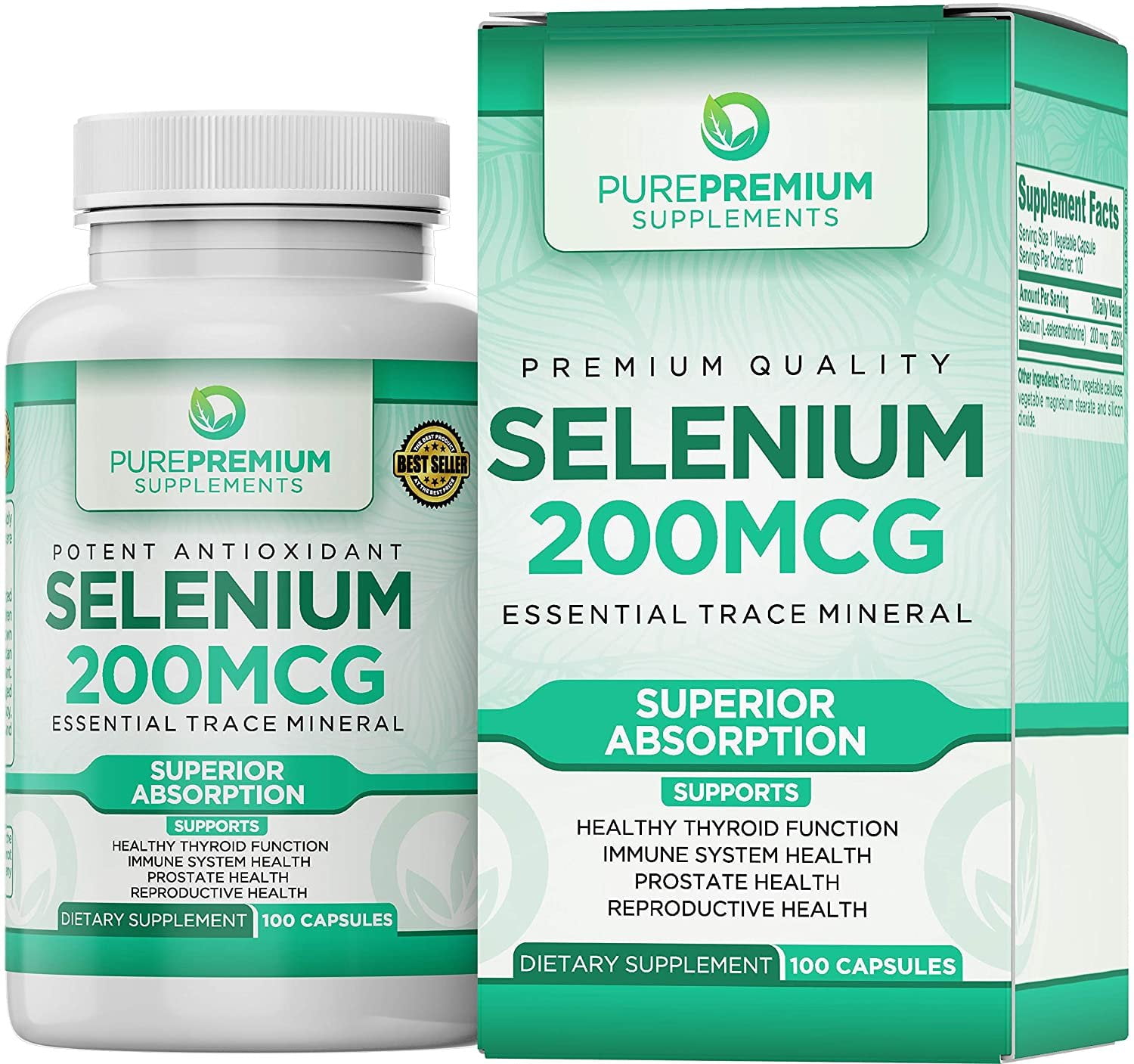 Selenium by PurePremium Supplements Maximum Strength NonGMO