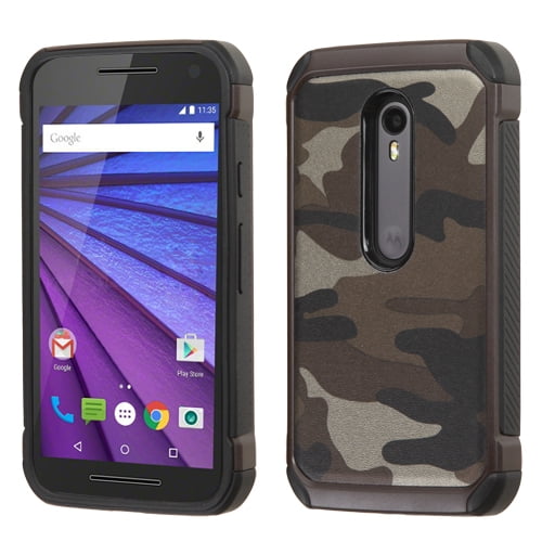 Gematigd criticus dak For Motorola Moto G (3rd Gen)Astronoot Impact Armor Phone Protector Case  Cover (Camouflage Gray/Black) - Walmart.com