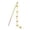 Pink, variant on Natural Wood Cat Wand Toy with Fruit Plush Charms and Bell, Interactive Teaser Stick for Indoor Cats, Lightweight Durable Fishing Pole Toy for Kittens(Orange)