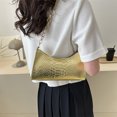 thumbnail image 1 of Bolsa De Hombro Bolso de mano para mujer, diseño de cocodrilo, bolso de hombro de cuero PU, elegante embrague (dorado) Likrtyny Para Estrenar, 1 of 7