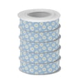 thumbnail image 2 of 5 Rolls Christmas Ribbon 1.5 inch Wide Decorative Ribbon for Gift Wrapping and Holiday Decorations White Daisies Pattern, 2 of 7