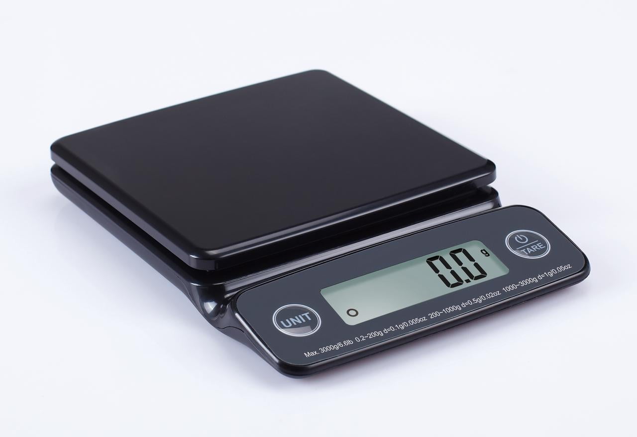 Mainstays 6.6lb High Precision Digital Kitchen Scale Black