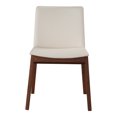 thumbnail image 3 of Moe's Home Collection Deco Dining Chair White PVC (Set of 2), 3 of 17