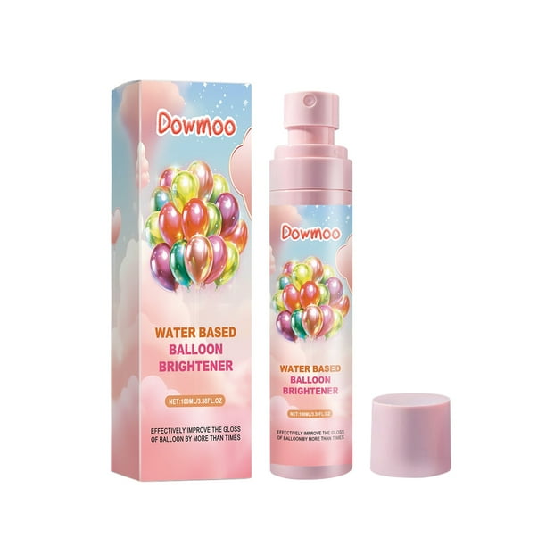 Spray abrillantador para globos, spray de alto brillo, impermeable, antioxidante de larga duración, sin olor, efecto brillante instantáneo para decoraciones de globos de fiesta.