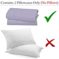 thumbnail image 6 of SKY BEDDINGS King Size Pillowcase Set of 2 - Lavender Super Soft Pillow Cases King, 600 Thread Count 100% Egyptian Cotton, Breathable, Cool, Sateen Weave Sleeping Pillow Covers - Lavender, 6 of 7