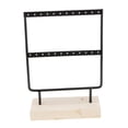 thumbnail image 3 of Estante de hierro para pendientes, estante para joyería, soporte para collar, pendientes, organizador Pequeño negro Cola Rack de joyería de pendiente de hierro, 3 of 7