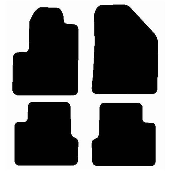 Carpet Floor Mats, Custom Fit, Black, 4-Piece Set, Fits 2014-2023 Jeep Cherokee, Made in USA