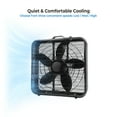 thumbnail image 6 of Comfort Zone 20" Box Fan with Carry Handle, Black, 6 of 10