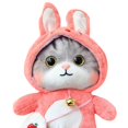 thumbnail image 7 of Cat Stuffed Animal Stuffed Toys Cushion Plush Plush Toy for Home - Light Red, 7 of 7
