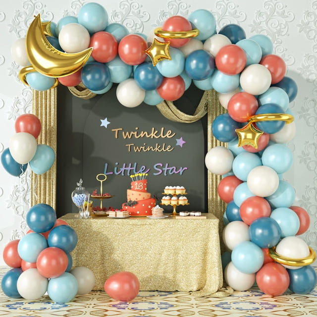 Kit de guirnaldas con globos para fiestas reveladoras de género, 78 unidades, rosa vintage