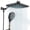 Matte Black, variant on JOMOO 12 Inch Rainfall Shower Head High Pressure 10 Spray Filtered Shower Head with Handheld Combo, with Extension Arm, 71" Shower Hose