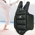 thumbnail image 2 of Widealiff Karate Chest Guard Sanda Women Men Kids Kickboxing Taekwondo Protector Vest Black S, 2 of 6