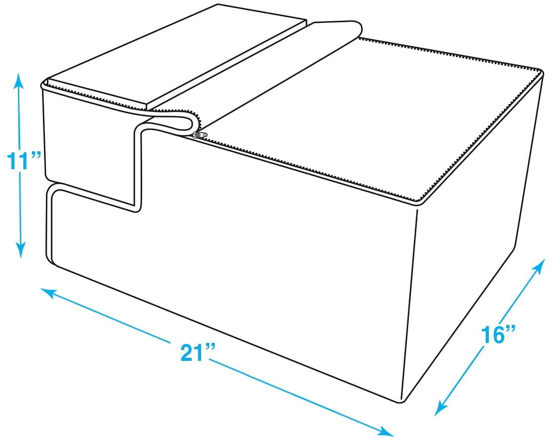 Best Pet Supplies Foldable Foam Pet Steps for Small Dogs and Cats, Portable Ramp Stairs for Couch, Sofa, and High Bed Climbing, Non-Slip Balanced Indoor Step Support, Paw Safe - Ash Gray Linen,3-Step