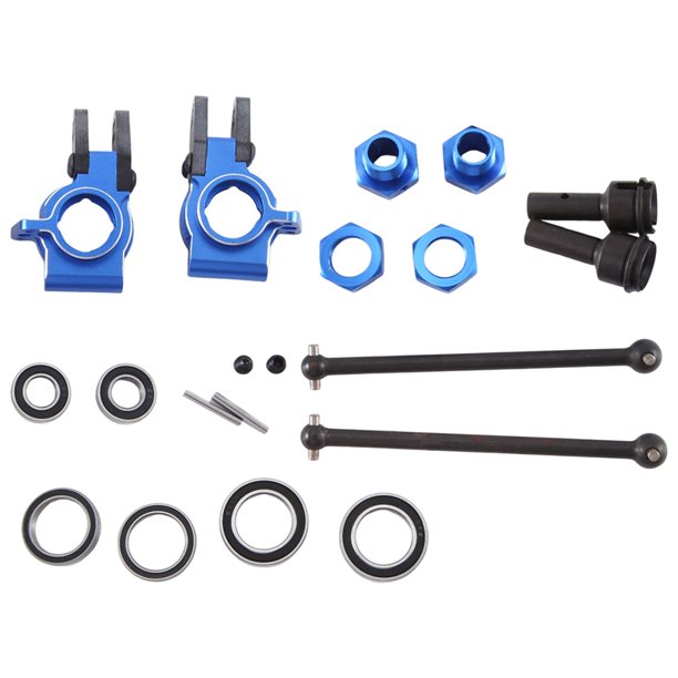 Accesorios de Metal para Coche RC Nudillo de DireccióN + Cvd + Combinador para Arrma 1/8 6S 1/7 Limitless F1 Infraction Azul