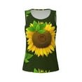 thumbnail image 4 of Fotbe Sunflower Womens Loose Fit Casual Flowy Slim-Fit Tank Tops Athletic Round Neck Trendy Sleeveless Summer Tops for Gym and Yoga-X-Large, 4 of 9