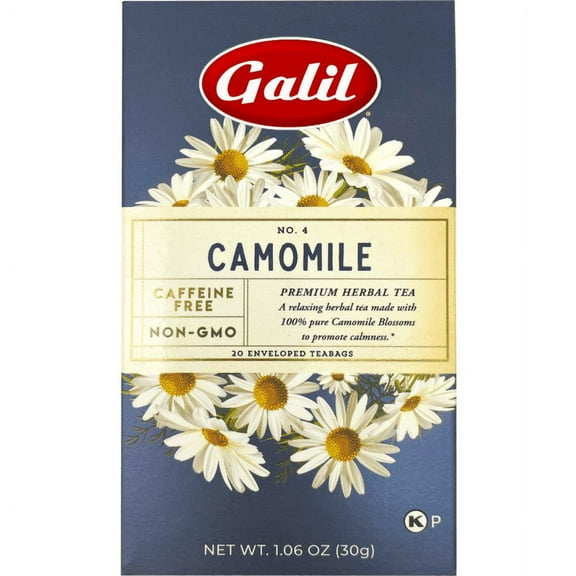 Camomile Herbal Tea | 20' Tea Bags | 1.06 oz | Galil